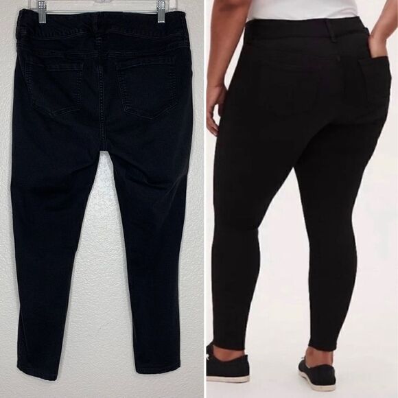 Torrid Denim Black High Rise Skinny Jeggings - Picture 6 of 13
